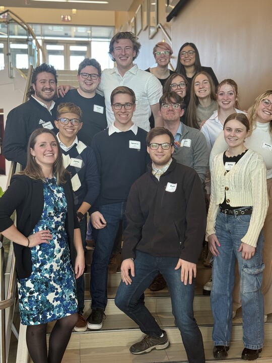 Students attending conference.