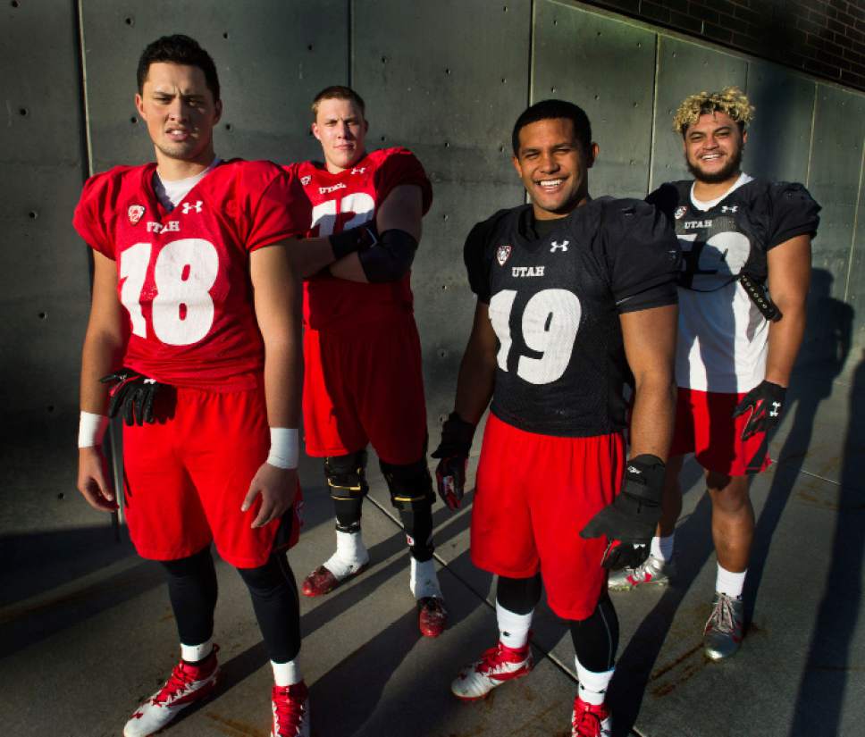 Badger football players at UofU